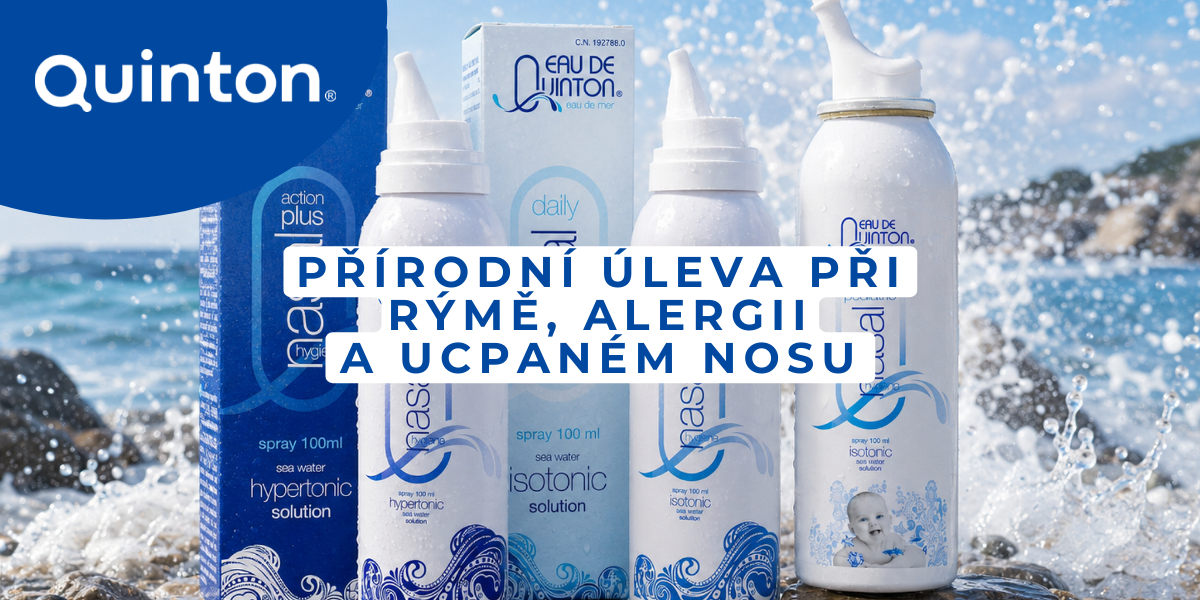Nosní spreje Quinton: přírodní úleva při rýmě, alergii a ucpaném nosu