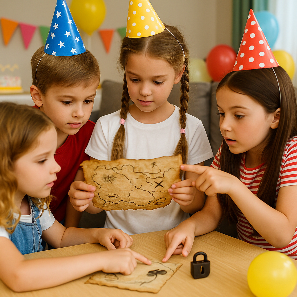 How to Organize a Birthday Party with a Home Treasure Hunt for Kids