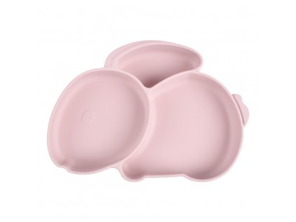 Martons silikonová miska s prísavkou RABBIT - Rose pink