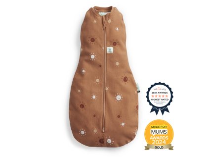 ERGOPOUCH Zavinovačka a vak na spanie 2v1 Cocoon Sunny 6-12 m, 8-10 kg, 0,2 tog