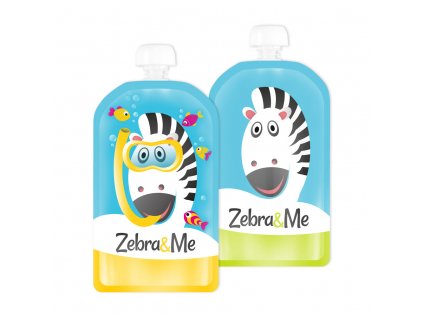 Zebra&Me kapsicky 2ks potapac+zebra