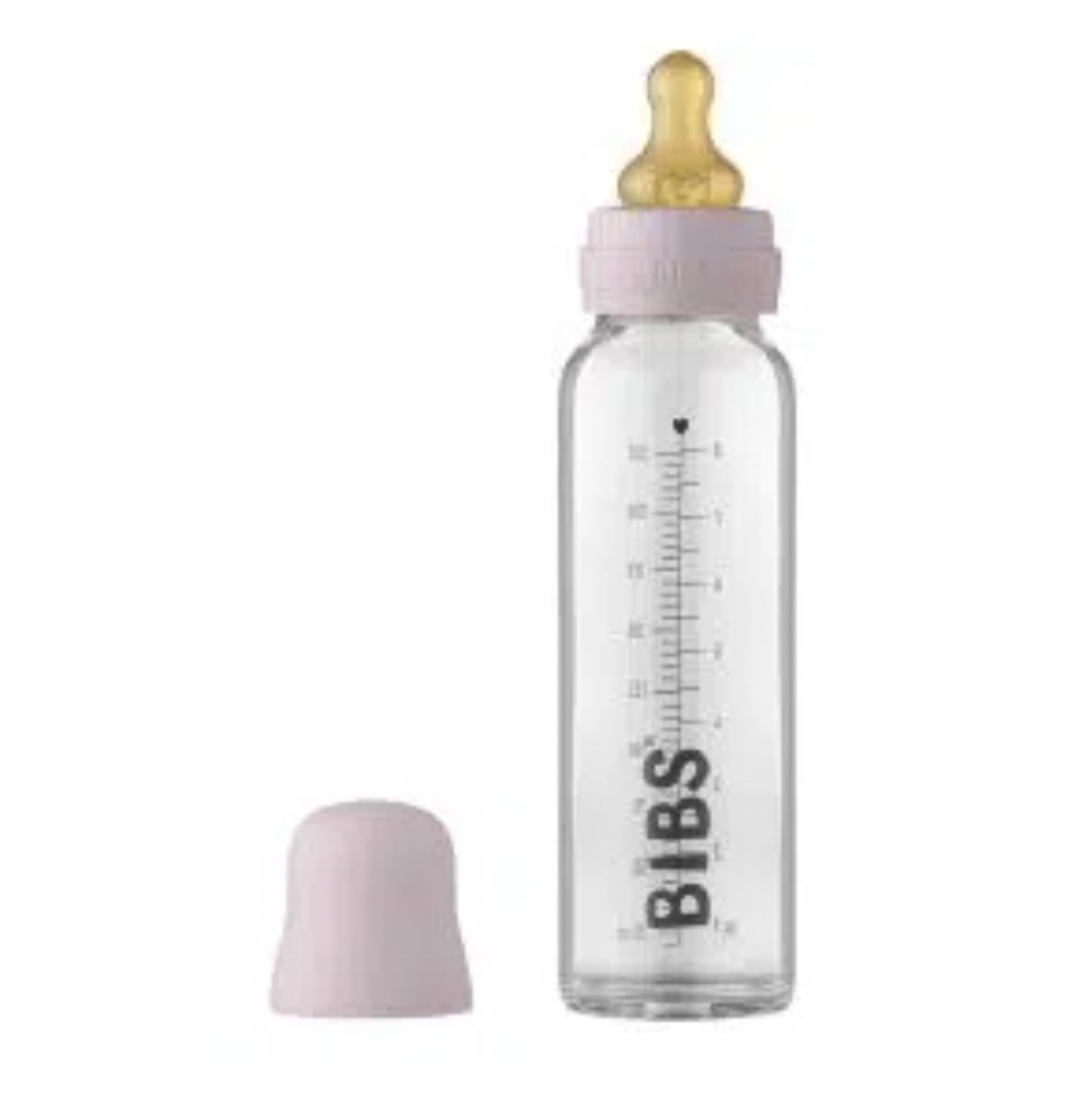 BIBS Baby Bottle sklenená fľaša 225ml - Dusky Lilac