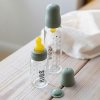 BIBS Baby Bottle sklenena flasaa 110ml225ml doplnky sage square