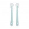Martons Prvé lyžičky silikónové mäkkým koncom Light blue 2ks
