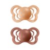BIBS Couture ortodontické cumlíky 2ks - Peach / Woodchuck