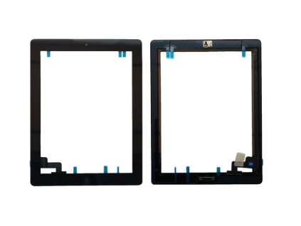 Touch with Home Button and Adhesive pro Apple iPad 2 Black