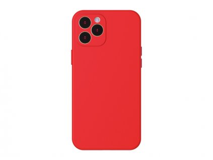 Baseus Liquid Silica Gel Protective Case for iPhone 12 Pro Max 6.7 Red