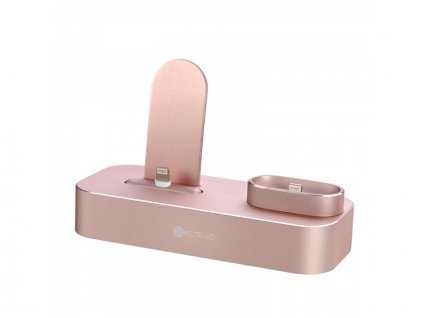 COTEetCI 2IN1 Lightning /iPhone / Airpods Charging Dock Rose Gold