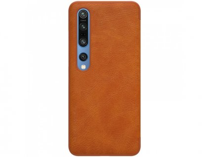 Nillkin Qin Leather Case pro Xiaomi Mi 10 Pro Brown
