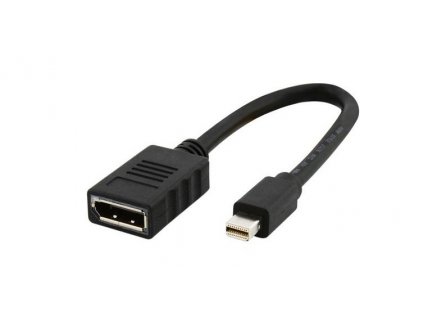 gembird adapter displayport mini m displayport f cierny kabel 10cm ies436667