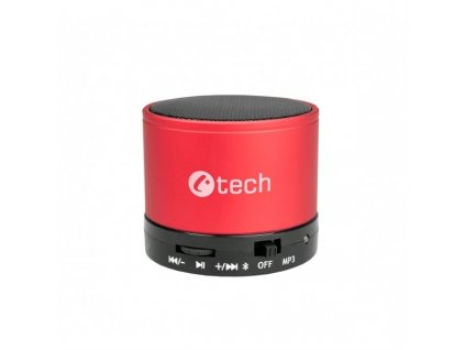 C TECH reproduktor SPK 04R bluetooth, červená