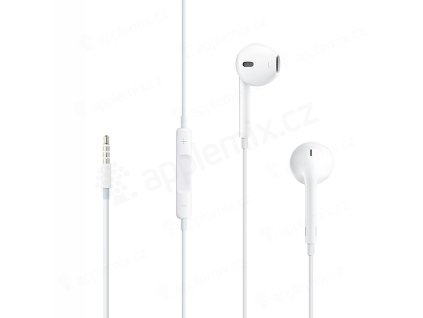 Originální Apple EarPods sluchátka + ovládání a mikrofon - bílá