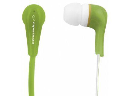 esperanza eh146g lollipop stereo sluchatka do usi zelena original