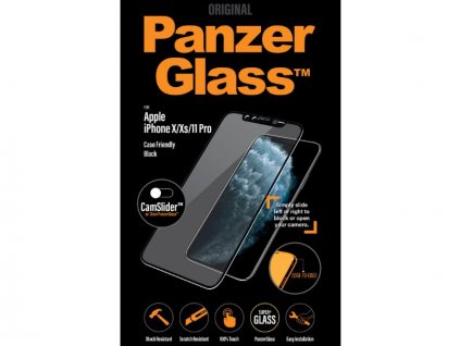 PanzerGlass iPhone X/XS/11 PRO Black tvrzené sklo s krytem kamery
