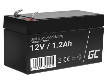 Olověná baterie 12V AGM, kapacita: 1.2Ah, 1.3Ah