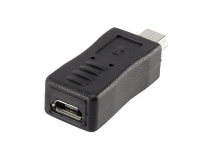 usb adapter renkforce 1x miniusb 2 0 zastrcka 1x microusb 2 0 zasuvka cerna