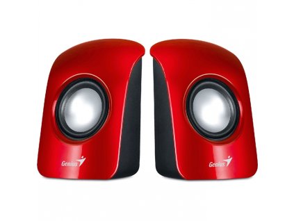 caixa de som genius 1 5w vermelha sp u115