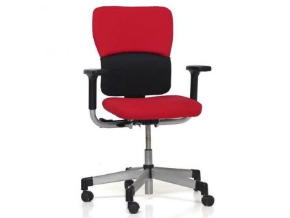 Kancelářská židle červená, SteelCase Lets B OCELOVÝ ROŠT!