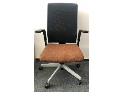 Kancelářská židle hnědá, LD Seating HLINÍKOVÝ ROŠT!
