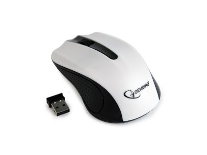 GEMBIRD myš MUSW 101, USB bezdrátová, 1200 DPI, bílá ...1