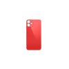 Back Cover Glass + Big Camera Hole pro Apple iPhone 12 Red