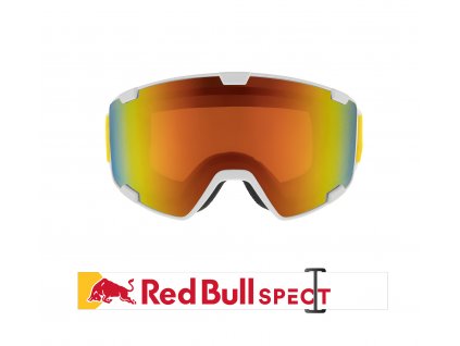 Lyžařské brýle RED BULL SPECT Goggles, PARK-016, white, orange with red mirror, CAT2, AKCE