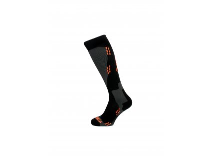 lyžařské ponožky TECNICA TECNICA Wool ski socks, black/orange