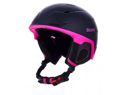 helma BLIZZARD W2W Double ski helmet, black matt/magenta