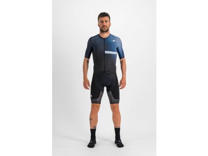 cyklistické oblečení SPORTFUL Bomber jersey, black galaxy blue