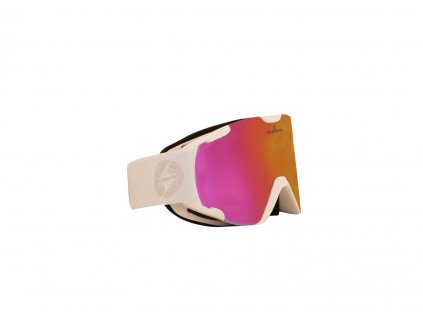 lyžařské brýle BLIZZARD Ski Gog. 952 DAO, white shiny, rosa lens + silver coating