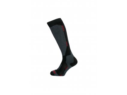 lyžařské ponožky BLIZZARD BLIZZARD Wool Performance ski socks, black/wine red