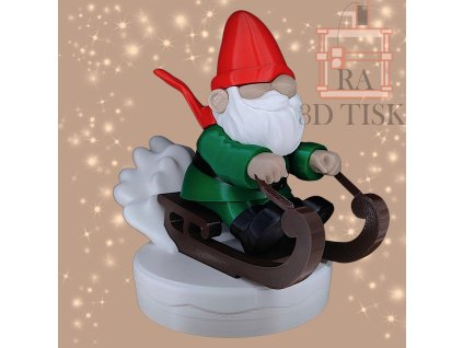 Trpaslík na sáňkách