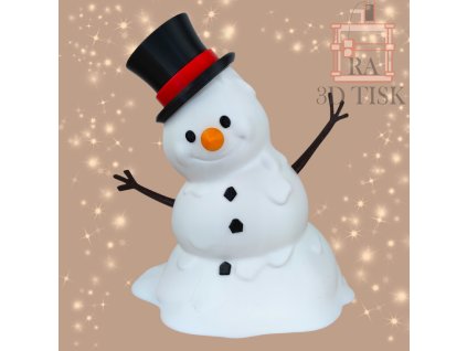 Sněhulák s kloboukem