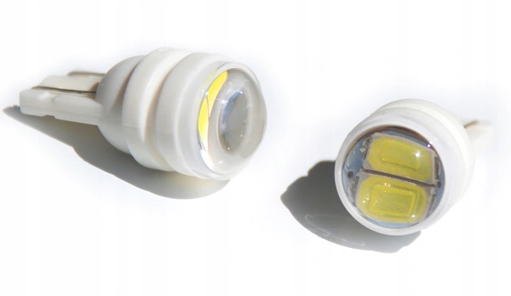 LED autožárovka T10 W5W 2 smd 5630 bílá s čočkou
