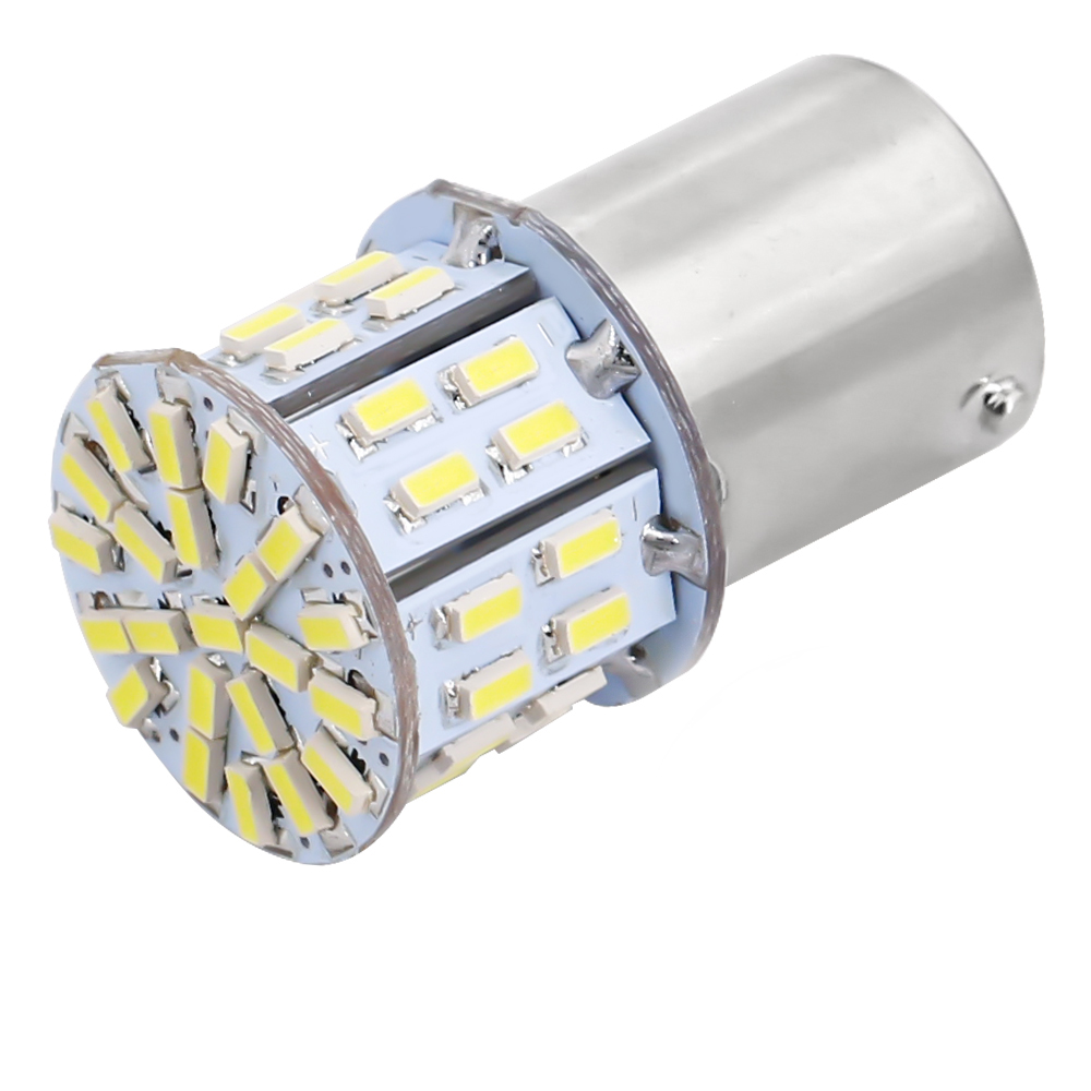 LED autožárovka BA15S 50 smd 3014 P21W ČERVENÁ