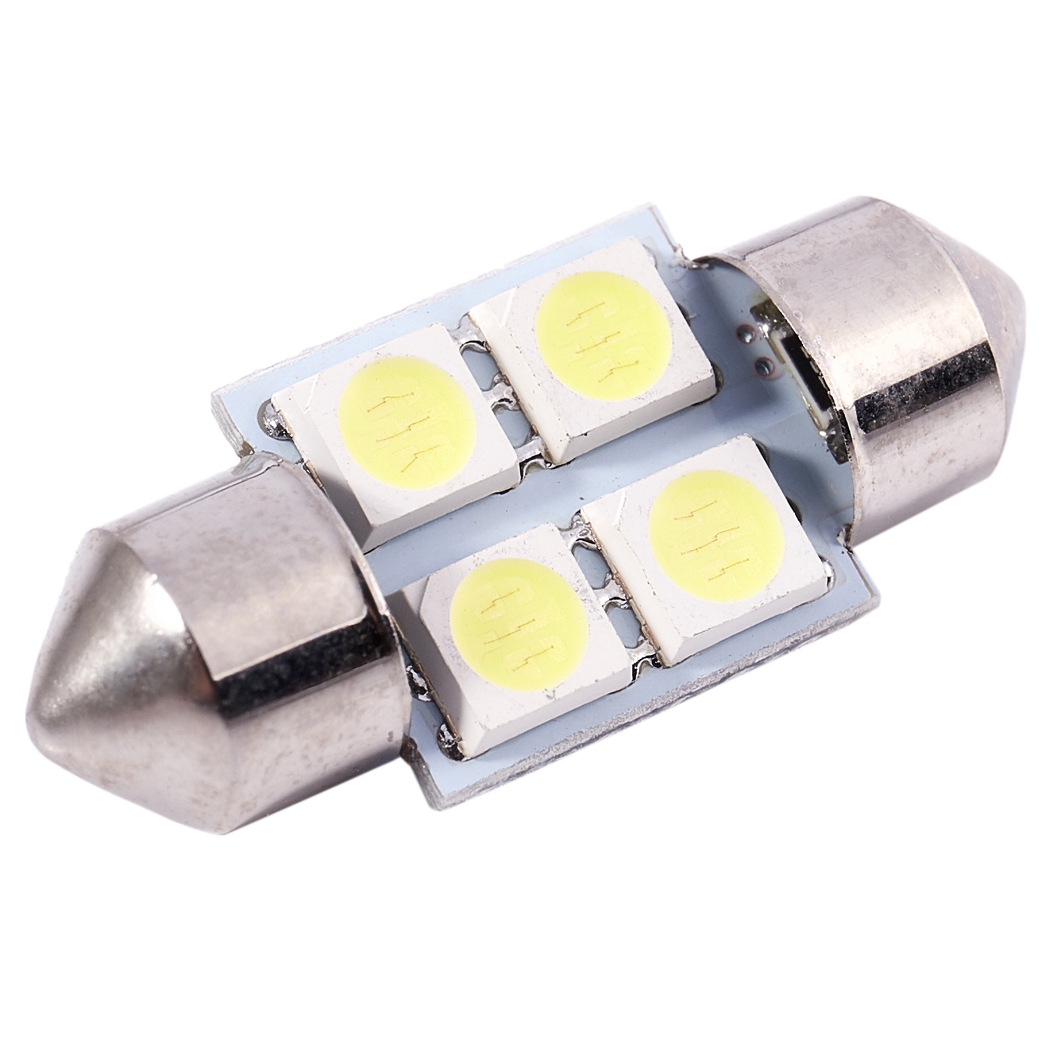 LED autožárovka 31 mm 4 smd 5050 C3W C5W C10W SV8,5 bílá