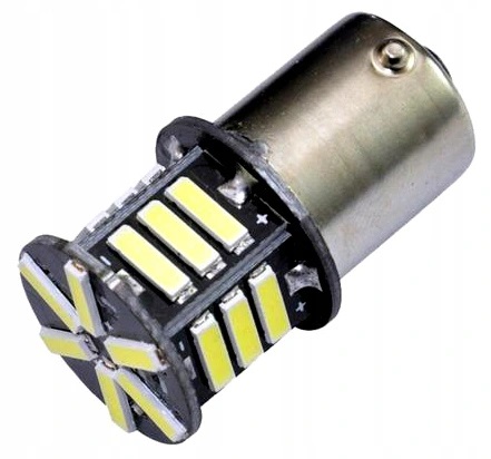 24V LED autožárovka BA15S 21 smd 7014 P21W 1156 bílá