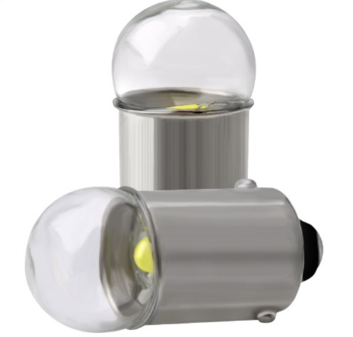 LED autožárovka BA9S T4W T5W mini 1 smd 3030 12V transparentní