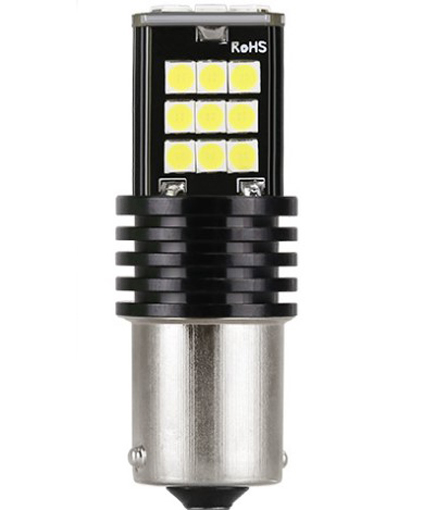 LED autožárovka BA15S 24 smd 3030 12V P21W bílá