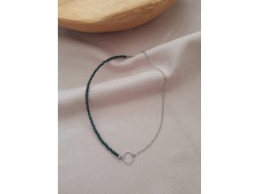 Řetízkový choker s malachitem