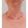 Choker mix - lapis lazuli, turmalín, rubín