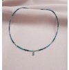 CHOKER NÁHRDELNÍK MIX - JASPIS, TYRKYS, MALACHIT