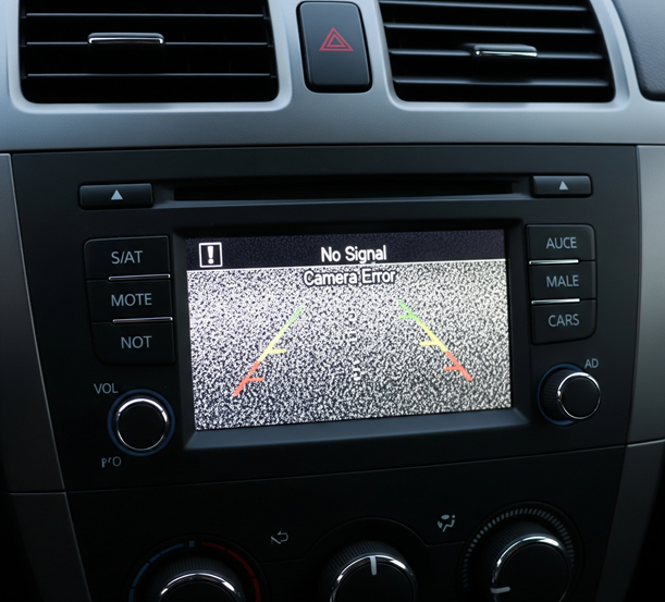 Nejde obraz couvací kamery