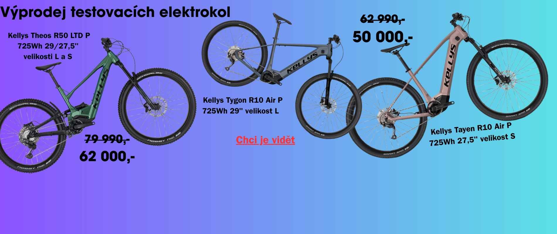 Výprodej Testovacích Elektrokol Kellys