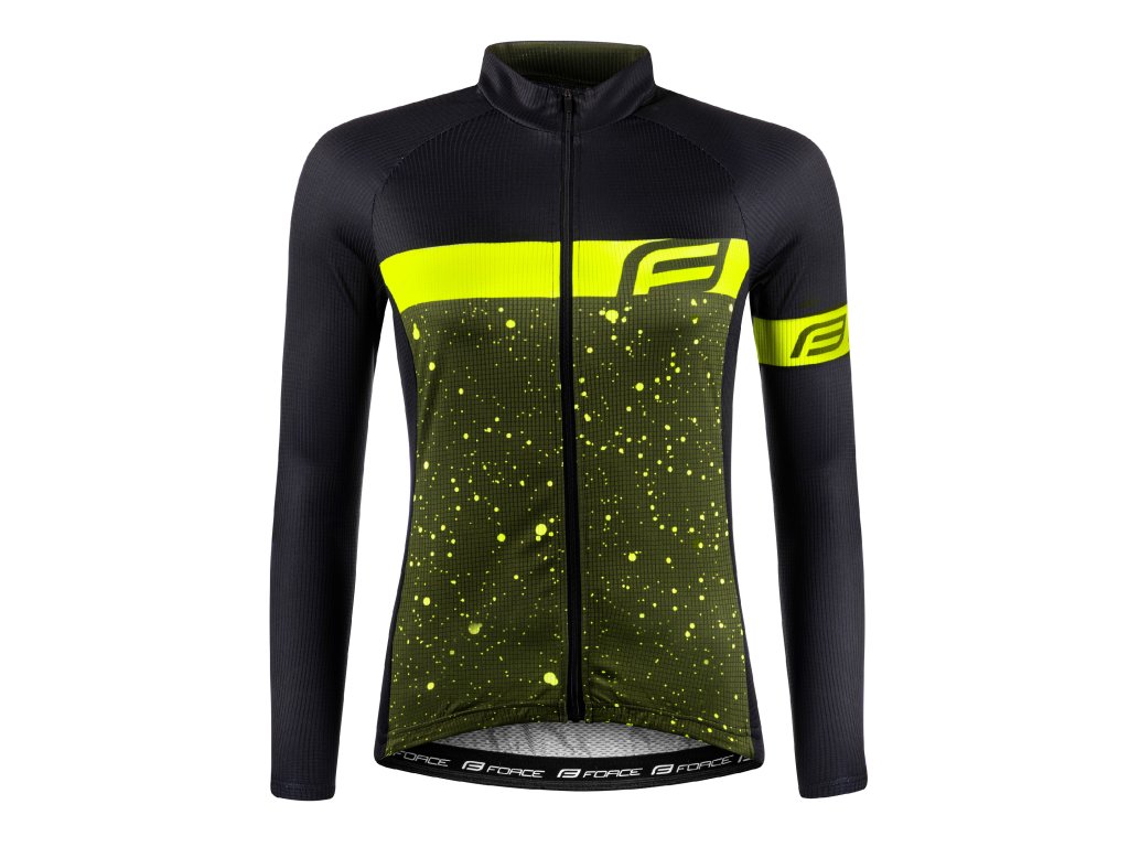 dres FORCE SPRAY LADY dlouhý rukáv, army-fluo (velikost L)