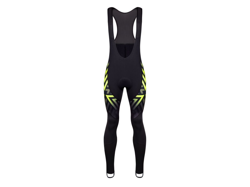 kalhoty F SPIKE se šráky a vložkou, černo-fluo (velikost L)