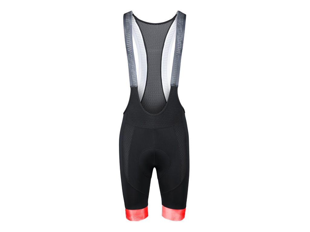 kraťasy F STRIPE se šráky a vl, černo-červené (velikost L)