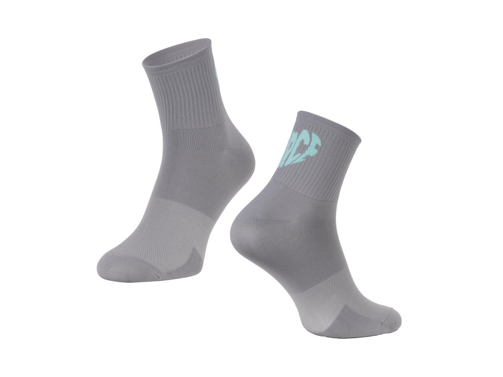 ponožky FORCE IN HEART krátké, šedé (velikost S-M)