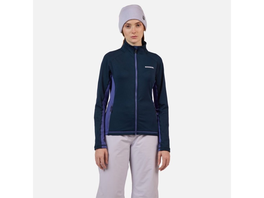 Rossignol W BLACKSIDE MIX FZ FLEECE-FUTURE BLUE-mikina (Varianta 00L)