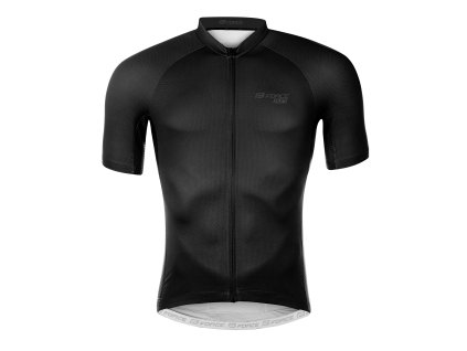 dres FORCE PURE kr. rukáv, černý (velikost S)